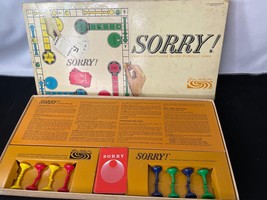 Vintage Parker Brothers Sorry Board Game 1964 Complete - £11.99 GBP