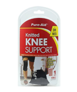PURE-AID KNITTED  KNEE  SUPPORT PROTECTOR / SUPPORTER  KAREWAY S/M - $21.72 CAD