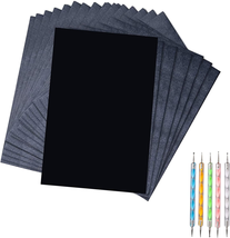 50 Sheets Carbon Paper Black Graphite Paper Transfer Tracing Paper and 5 Pieces  - £5.74 GBP