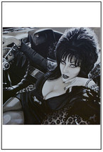 Mistress Of The Dark Mike Bell Fine Art Print Lithograph Car Dark Woman NWT - £15.63 GBP+