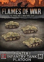 Panzer I Infantry Tank Platoon German Eastern Front Mid-War Flames of War - £45.42 GBP