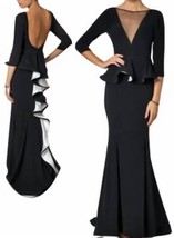 Jovani quarter sleeve peplum evening gown size 4 - $601.18 CAD
