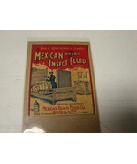 Vintage Label, 1910 Mexican Insect Fluid Label Mexican Roach Food Co. - $129.73 MXN