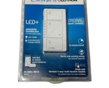 NEW Caseta By Lutron PD-6WCL-WH-R White Wireless 3 Way Dimmer Switch LED... - $47.51