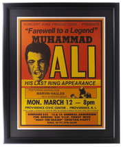 1979 Muhammad Ali Farewell To A Legend Framed Boxing Fight Poster - $970.01