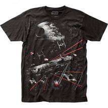 Star Wars The Battle of Endor Subway Print T-Shirt Black - £27.50 GBP+
