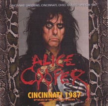 Alice Cooper Live in Cincinnati 1987 CD Very Rare FM Broadcast 03-06-1987 - £15.93 GBP