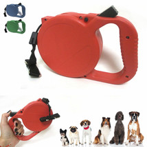 25 FT AUTO RETRACTABLE DOG LEASH WITH STOP LOCK LEADS DOGS UP TO 45 LBS NIP NEW - £21.50 GBP
