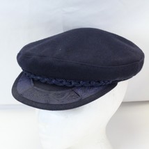 Vintage Authentic Greek Fisherman&#39;s Cap Made in Greece Retro Size 7-1/2 - $50.95