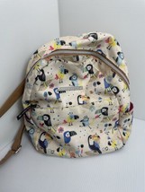 Lily Bloom Eden Backpack - Parrot Talk Print Preowned See Photos 11” By 9 “ Bird - £11.19 GBP