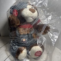 Rockin&#39; Ricky LIONEL Singing Plush BEAR Plays &quot;I&#39;ve Been Working On A Ra... - $39.59