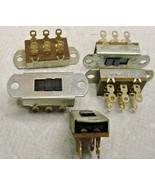 5 NOS UID Flush Slide Switch DPDT 4A 125VAC .5A 125VDC, 1.5A 250VAC UDL ... - $13.10 CAD