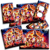 Avengers Infinity War Thanos Power Stones Light Switch Outlet Wall Plates Decor - £14.42 GBP+