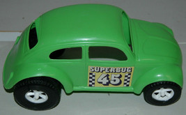 Vintage Green Plastic Super Bug #45 Bettle VW - $11.99