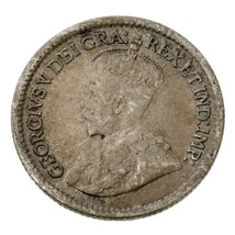 Moneda De Plata De 5 Centavos De Canadá De 1915 En Extra Fine, KM 22 - $1,167.15 MXN