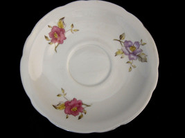 Cmielow Poland 5&quot; Saucer China Louise Rose/Flower Pattern Lot of 5 Pink White - £39.05 GBP