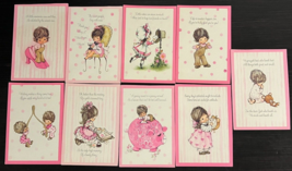 Vintage Postcards Mixed lot 9 Pink Kids Hallmark Unusual  Non-Posted - £11.56 GBP