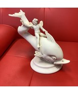 Vintage Eros &amp; The Dolphin Greek Figurine Museum Of Ephesus Sculpture 8”... - $1,418.22 MXN