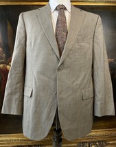 Jack Victor Select 44R Vogue CT 100% Wool Taupe 2Btn Blazer Jacket Sport Coat - £44.23 GBP