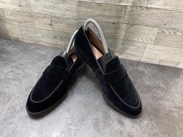 Franco Sarto Loafers Women 7.5 Hudley Shoes Black Snake Embossed Moc Toe... - $24.57