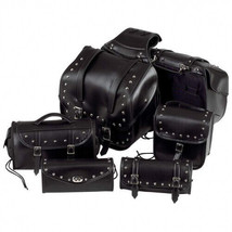 Diamond Plate 6pc Heavy-Duty Waterproof PVC Motorcycle Bag Set - £215.31 GBP