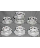 Set (7) Royal Doulton OLD COLONY PATTERN Cups/Saucers MADE IN ENGLAND - $97.19 CAD