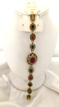 New Fashion Jewelry Women&#39;s  Bracelet Gold Tone Metal Multicolor Beads 7... - £9.49 GBP