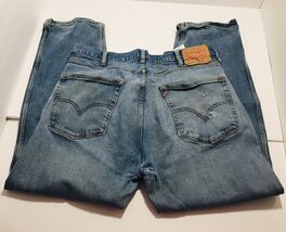 VINTAGE Levis Jeans Men's 40 x 30 WORKWEAR FIT Denim Blue Jeans Distressing - $24.75