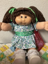 Vintage Cabbage Patch Kid Girl 1ST Edition Dbl Hong Kong Brown Hair HM#1 1983 - £190.71 GBP