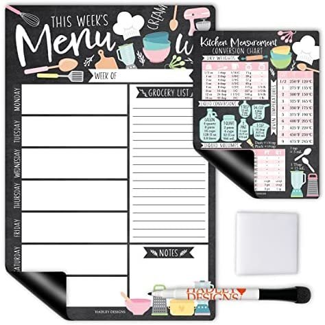 Doodle Magnetic Meal Planner | Weekly | Calendar &amp; Planners - $19.99