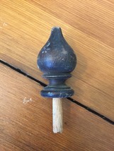 Vintage Antique Victorian Dark Wood Finial Decorative Top Pull Cabinet K... - $29.69