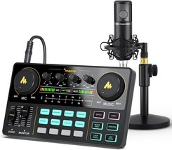 Maono Podcast Equipment Bundle Maonocaster Lite Audio, Au-Am200-S4 Black - $161.99