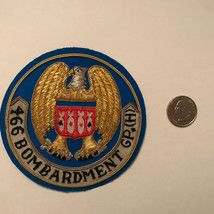 466 Bombardment Air Force Patch Collectible Gold Thread Embellished - $23.75