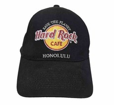 Hard Rock Cafe Honolulu Hat Black Adjustable Cap Save The Planet - £16.55 GBP