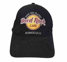 Hard Rock Cafe Honolulu Hat Black Adjustable Cap Save The Planet - £15.50 GBP