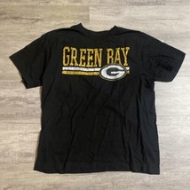 NFL Team Apparel Green Bay Packers Men’s T-Shirt Black + Yellow - Size L Large - £7.78 GBP