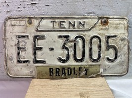 Tennessee TN License Plate Tag Vintage 1960s  # EE-3005 Bradley County - £13.76 GBP
