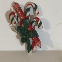 Vintage Teacher’s Pencil Candy Cane Ornament Christmas Decoration XM1 - £4.65 GBP
