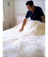 Pure handmade nature sheepskin wool fur integrated mattress warm moistur... - $107.01 CAD+