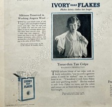 1923 Proctor &amp; Gamble Ivory Soap Flakes XL Advertisement 14 x 11.25 Ephe... - $31.49