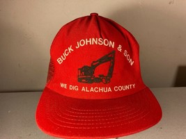 Vintage Buck Johnson &amp; Son We Dig Alachua County Trucker Snapback Hat - £12.58 GBP