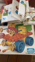 Vintage Tinker Toy Building Set #550 Tinkertoy Box  Manual Retro 80s Toys - $20.57