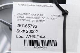 Speedometer Instrument Cluster MPH 6821928 Fits 14-19 BMW 640i 76281 image 12