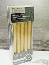 Ashland Basic Elements Gold Spun Taper Candles 15 Pc 10&quot; Party Pack New  - £25.24 GBP