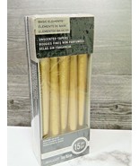 Ashland Basic Elements Gold Spun Taper Candles 15 Pc 10&quot; Party Pack New  - £24.85 GBP