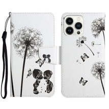 iPhone 15 Pro Max Dandelions 3D Colored Drawing Flip Leather Case - £17.87 GBP