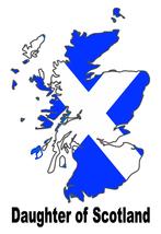 Daughter of Scotland Scottish Scot Country Map Flag Poster High Quality  - £5.39 GBP+