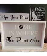 3 Pcs Dog Wood Signs Decor Dog Lover Pet Wood Block Sign Farmhouse - Cot... - $11.88