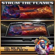 Strum The Flames - Truck Back Window Graphics - Customizable - £44.27 GBP+