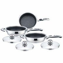 MAXAM SS Waterless Skillets Set Precise Heat 6pc Non-Stick  - £137.48 GBP